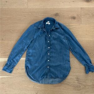 LOFT Softened Blue Denim Shirt